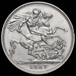 1887 Queen Victoria Jubilee Head Silver Crown Reverse