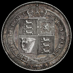 1887 Queen Victoria Jubilee Head Silver Shilling Reverse