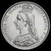 1887 Queen Victoria Jubilee Head Silver Wreath Sixpence Obverse