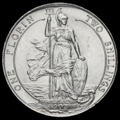 1902 Edward VII Silver Florin Reverse