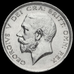 1918 George V Silver Half Crown Obverse