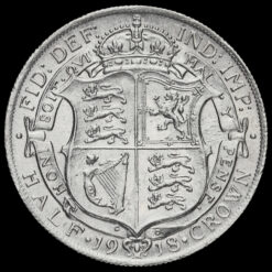 1918 George V Silver Half Crown Reverse