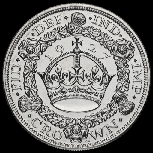 1927 George V Silver Proof Wreath Crown Reverse