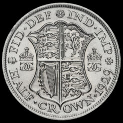 1929 George V Silver Half Crown Reverse