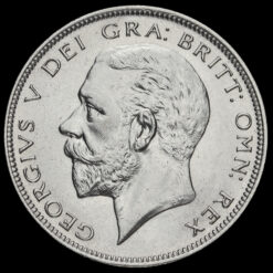 1933 George V Silver Half Crown Obverse