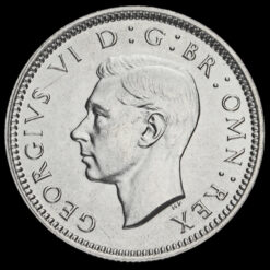 1939 George VI Silver Sixpence Obverse