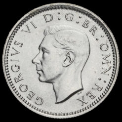 1941 George VI Silver Sixpence Obverse
