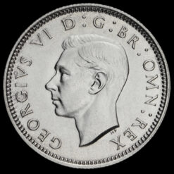 1942 George VI Silver Sixpence Obverse