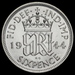 1944 George VI Silver Sixpence Reverse