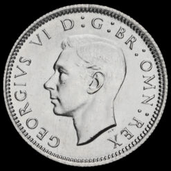 1945 George VI Silver Sixpence Obverse