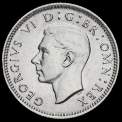 1946 George VI Silver Sixpence Obverse