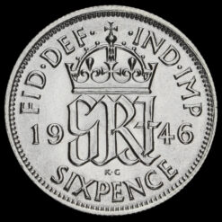 1946 George VI Silver Sixpence Reverse