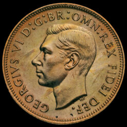 1951 George VI Bronze Proof Halfpenny Obverse