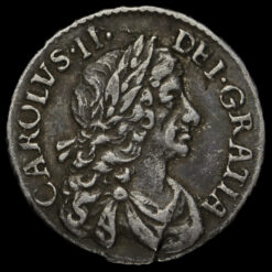 1679 Charles II Early Milled Silver Maundy Twopence Obverse