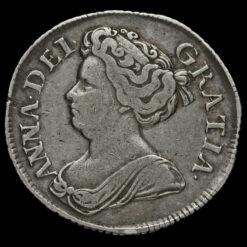 1713/2 Queen Anne Early Milled Silver Shilling Obverse