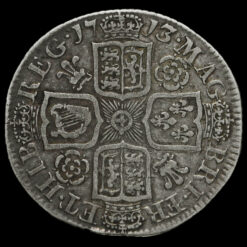 1713/2 Queen Anne Early Milled Silver Shilling Reverse