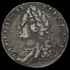 1758 George II Early Milled Silver Shilling Obverse