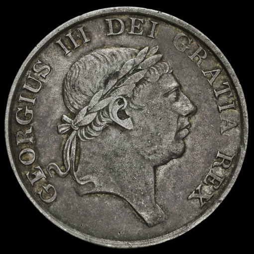 1815 George III Silver Three Shilling Bank Token Obverse
