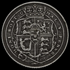 1818 George III Milled Silver Sixpence Reverse