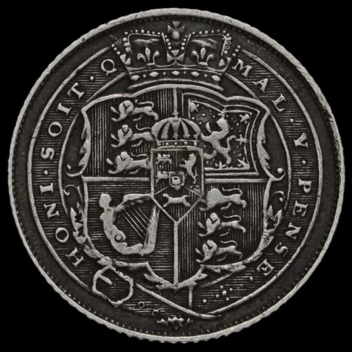 1818 George III Milled Silver Sixpence Reverse