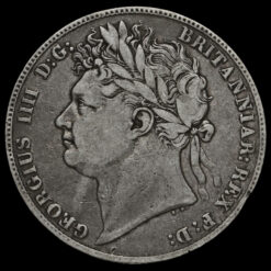 1823 George IV Milled Silver Half Crown Obverse