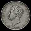 1826 George IV Milled Silver Shilling Obverse