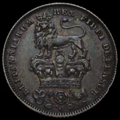 1829 George IV Bare Head Milled Silver Sixpence Reverse