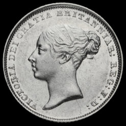 1842 Queen Victoria Young Head Silver Sixpence Obverse
