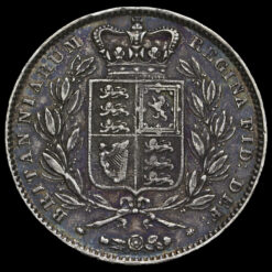 1845 Queen Victoria Young Head Silver Crown Reverse