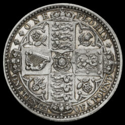 1849 Queen Victoria Godless Florin Reverse