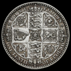 1849 Queen Victoria Godless Florin Reverse