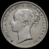 1873 Queen Victoria Young Head Silver Shilling Obverse