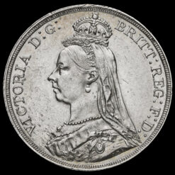 1887 Queen Victoria Jubilee Head Silver Crown Obverse