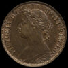 1887 Queen Victoria Bun Head Farthing Obverse