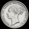1887 Queen Victoria Young Head Silver Sixpence Obverse