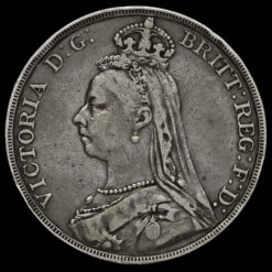 1889 Queen Victoria Jubilee Head Silver Crown Obverse