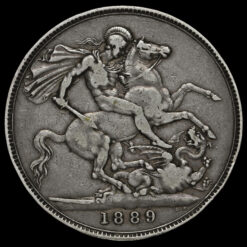1889 Queen Victoria Jubilee Head Silver Crown Reverse