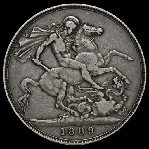 1889 Queen Victoria Jubilee Head Silver Crown Reverse