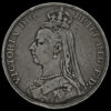 1889 Queen Victoria Jubilee Head Silver Crown Obverse
