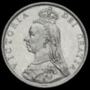 1889 Queen Victoria Jubilee Head Silver Florin Obverse