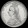 1889 Queen Victoria Jubilee Head Silver Sixpence Obverse