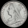 1900 Queen Victoria Veiled Head Silver Half Crown Obverse