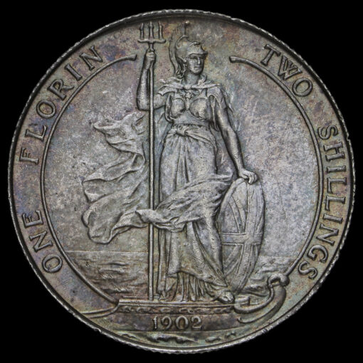1902 Edward VII Silver Florin Reverse