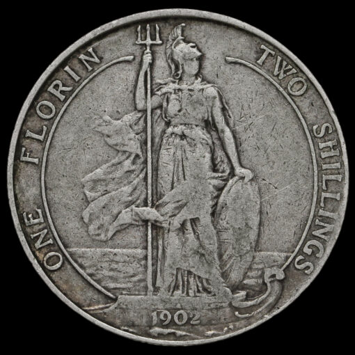1902 Edward VII Silver Florin Reverse