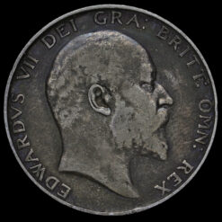 1902 Edward VII Silver Half Crown Obverse