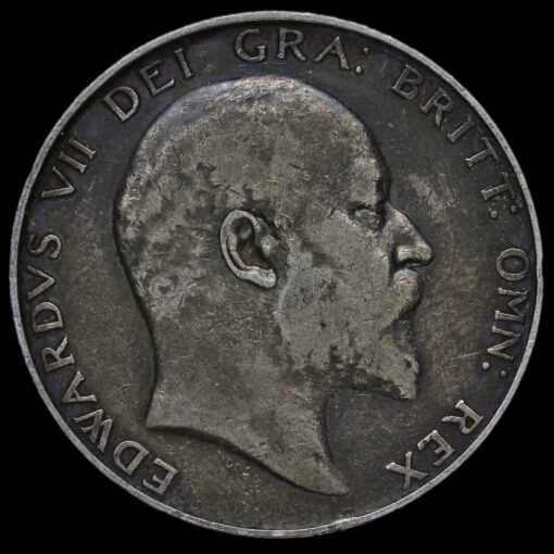1902 Edward VII Silver Half Crown Obverse