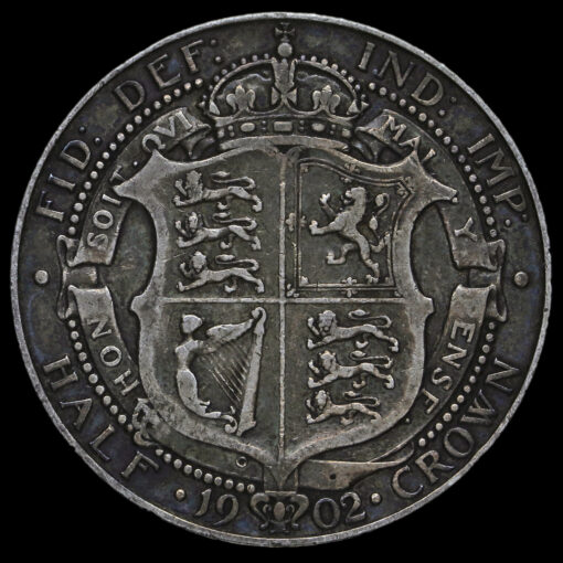 1902 Edward VII Silver Half Crown Reverse