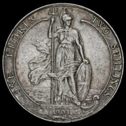 1903 Edward VII Silver Florin Reverse