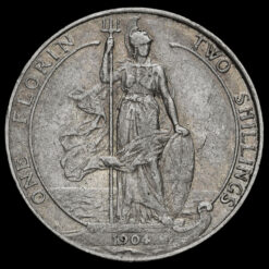 1904 Edward VII Silver Florin Reverse