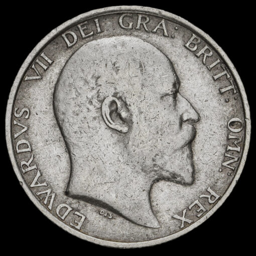 1905 Edward VII Silver Shilling Obverse